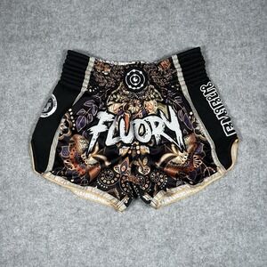 Fluory Muay Thai Shorts Men's Size XL All Over Graphic Fighter